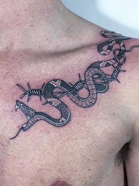 15 massive collarbone tattoos for men and what they mean