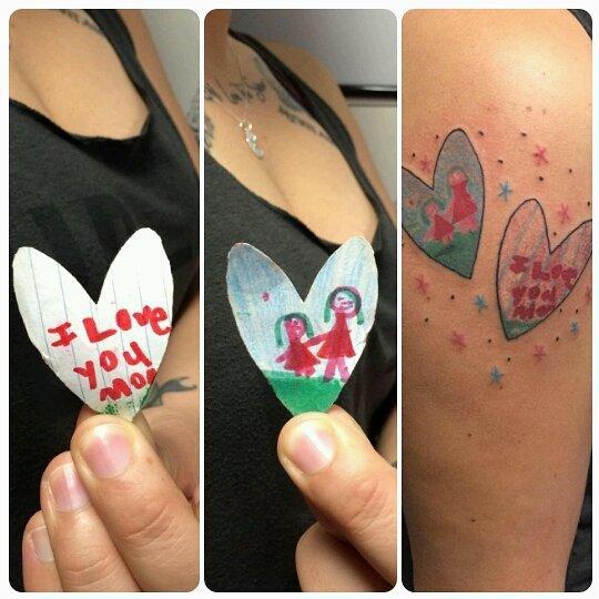 60 dětských tetování pro maminky, které vyjadřují jejich lásku