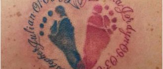 60 tatouages et empreintes de pieds de bébés