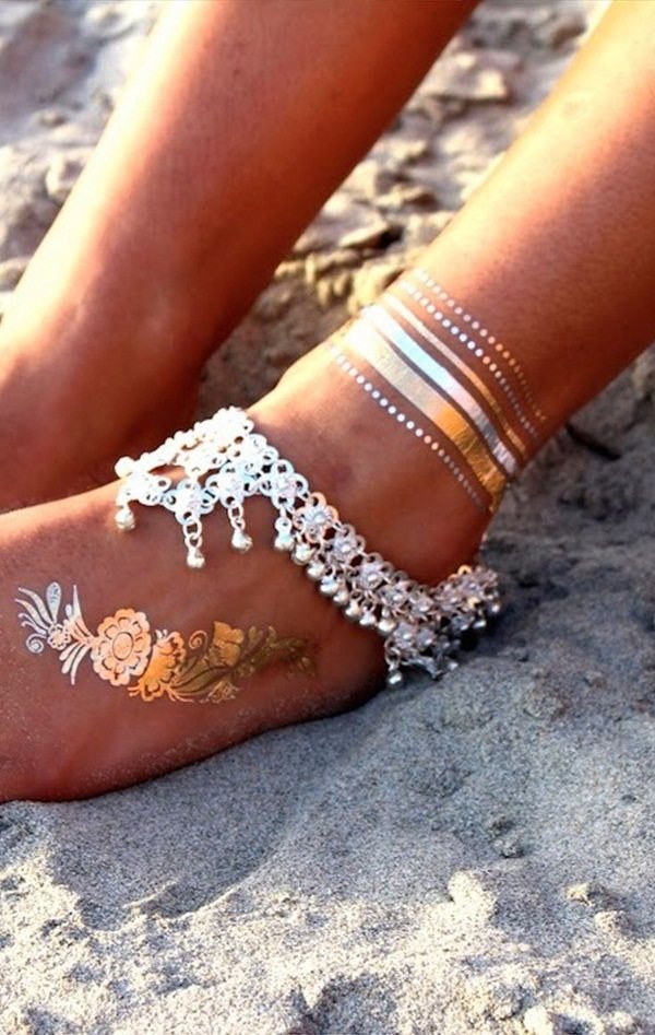 70 idées de tatouages en or pour les femmes (guide d'inspiration)