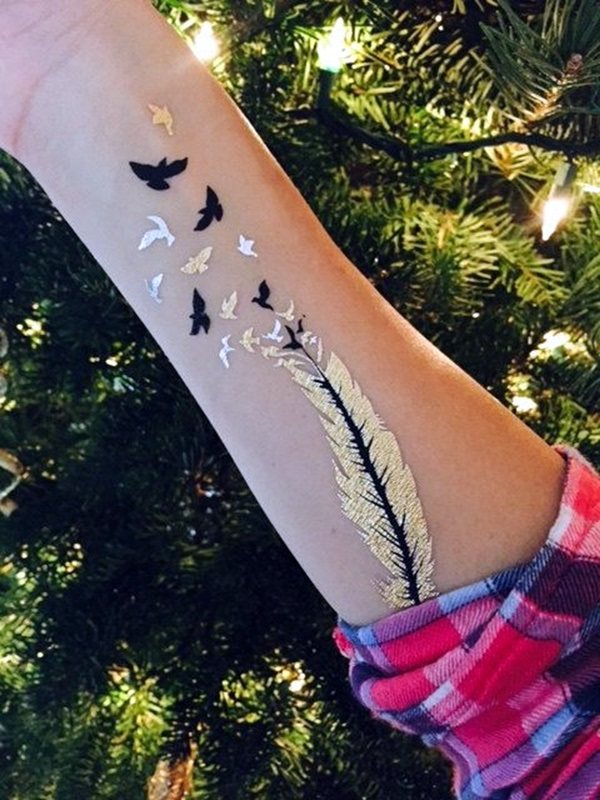 70 idées de tatouages en or pour les femmes (guide d'inspiration)