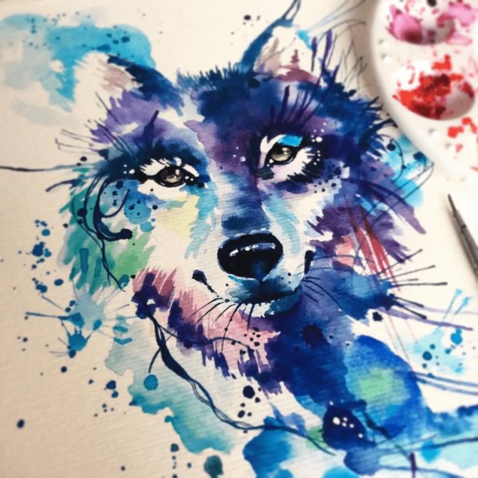 L'aquarelle est un dessin en couleur.