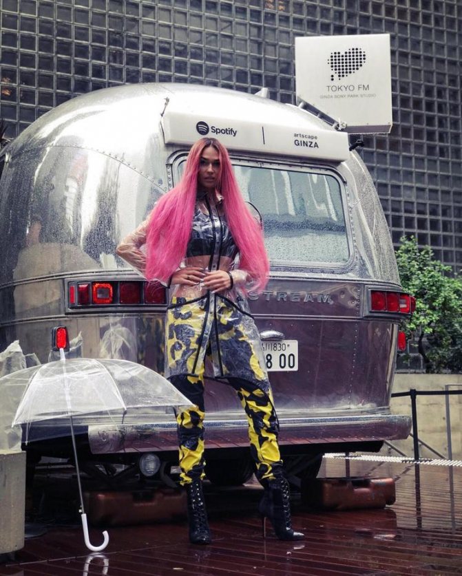 Alena Vodonaeva in an interesting image