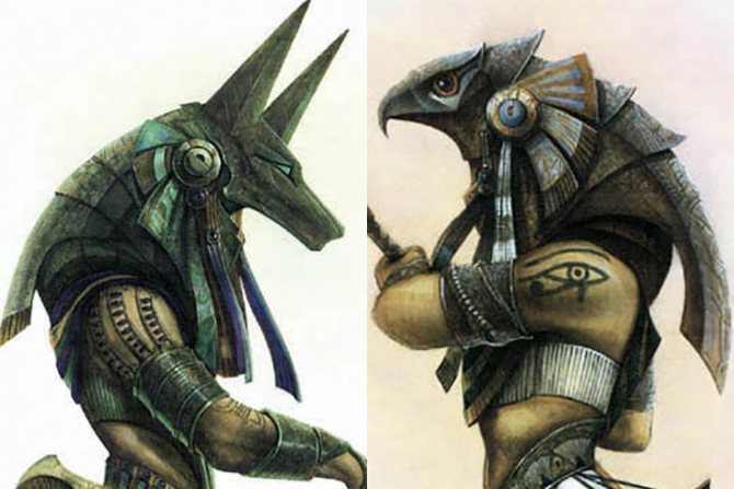 Anubis, le dieu de l'Égypte.