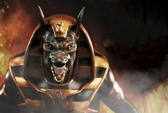 Anubis, le dieu de l'Égypte.