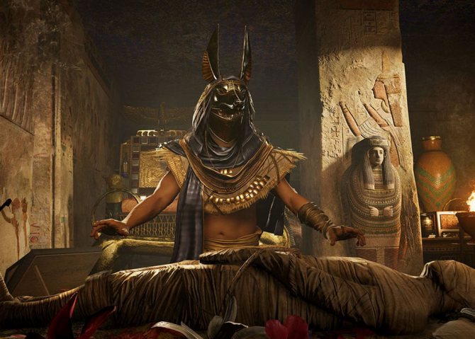 Anubis a élevé Osiris