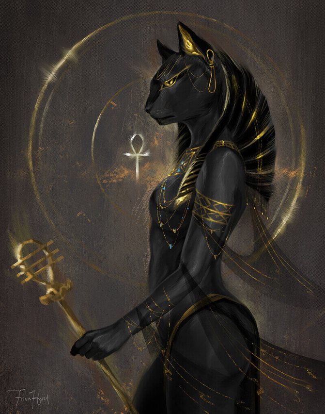 Bastet est l'ancienne déesse égyptienne des femmes, de la santé, de la fertilité, de la famille et des chats.