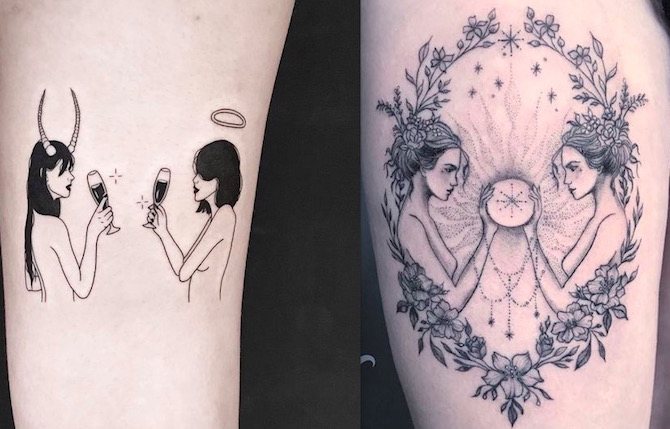 bliznetsy τατουάζ τατουάζ φωτογραφία