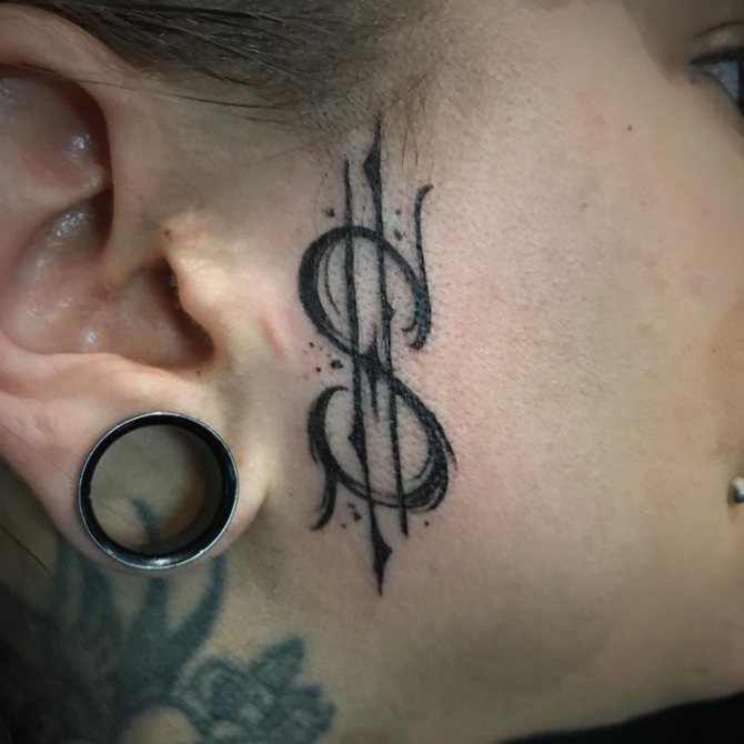 lettres pour les motifs de tatouage