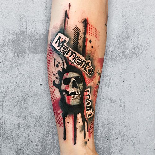 Carpe diem Memento Mori tätoveering ladina keeles. Pilt, tähendus.