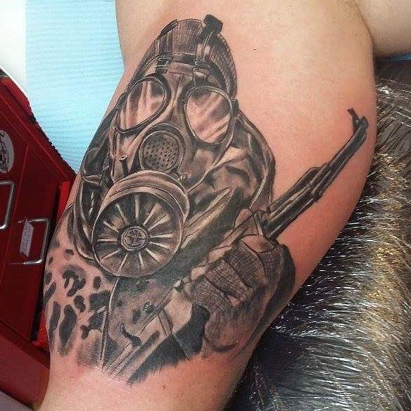 Černobílé tetování Stalker