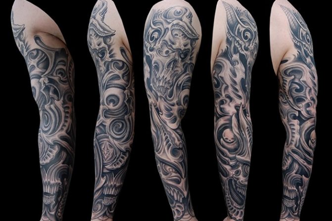 Черни и бели ръкави