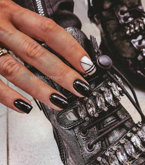 Černobílá s geometrií