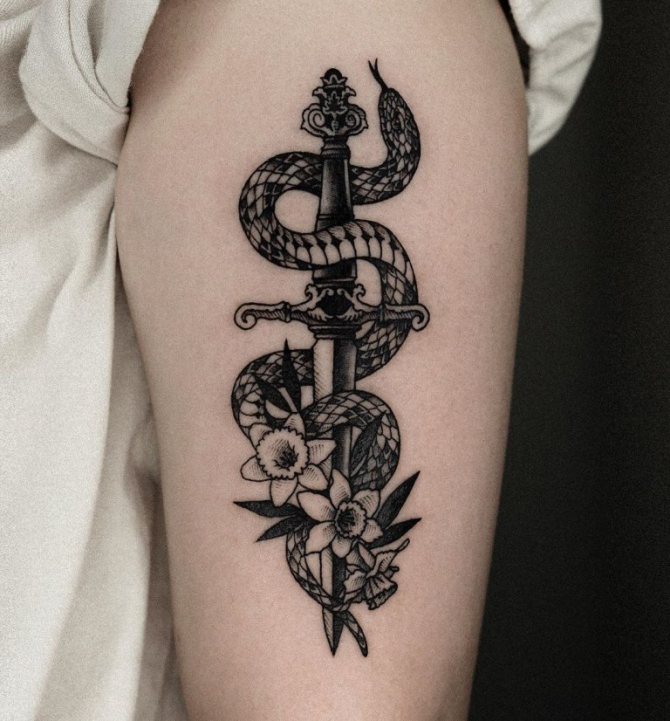 que signifie le tatouage du couteau