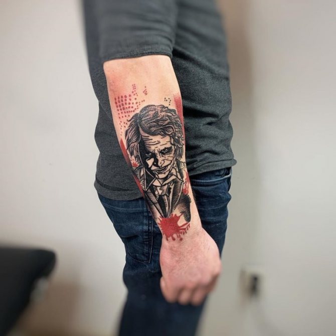 what does the joker tattoo mean