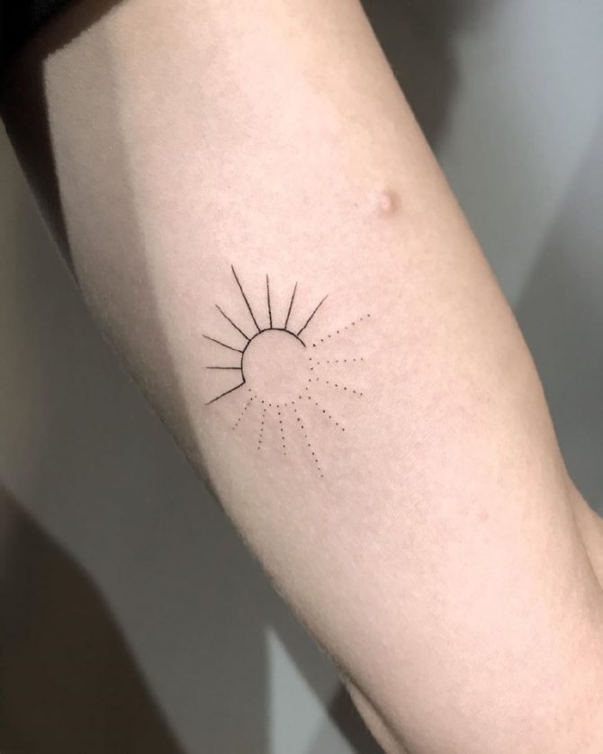 que signifie le tatouage du soleil