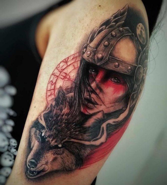 какво означава татуировката Валкирия