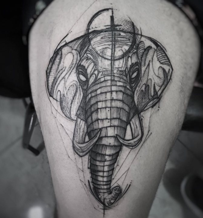 qué significa el tatuaje del elefante