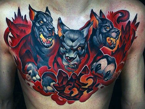 Cerberuse lilletätoveering