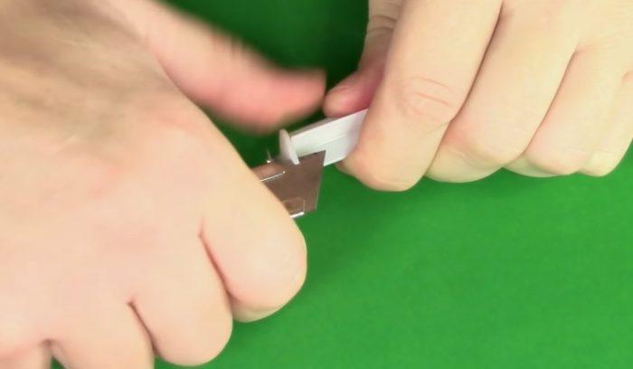 Une découpe est faite