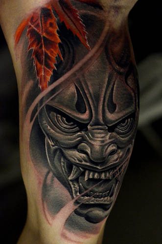 Un tatouage de Demon Oni. Signification, sur le bras, le dos, l'épaule, l'avant-bras