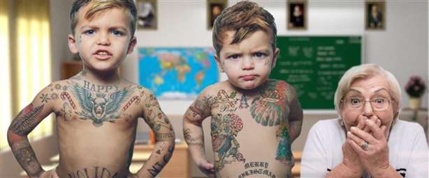 Il est interdit aux enfants de se faire tatouer.