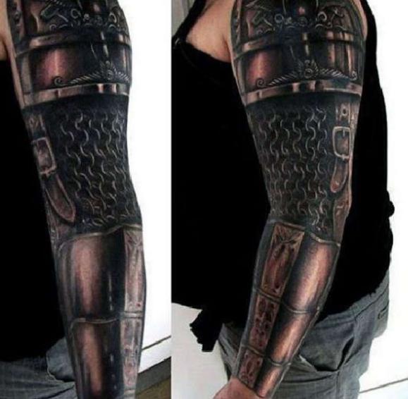 Manchon de tatouage d'armure