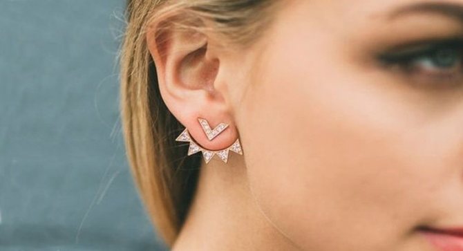 Pendientes de doble cara