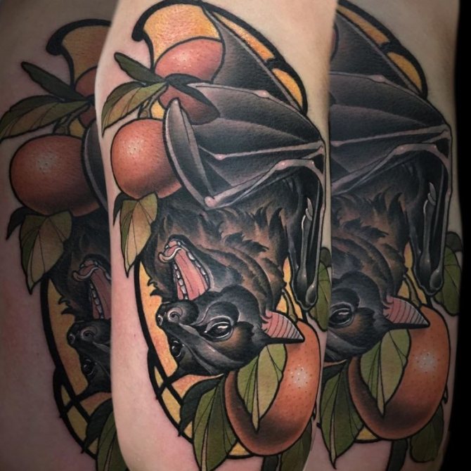 tatouage de chauve-souris