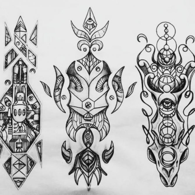 Náčrtek ve stylu biomechaniky