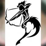 Esquisse de tatouage du Sagittaire