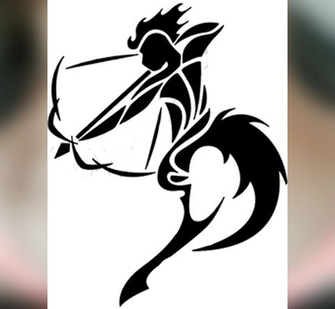 Croquis d'un Sagittaire pour un tatouage