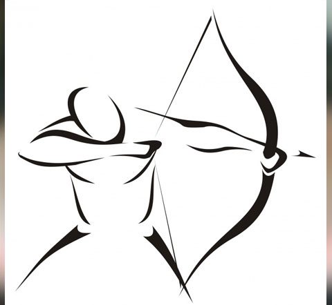 Dessin de tatouage du Sagittaire