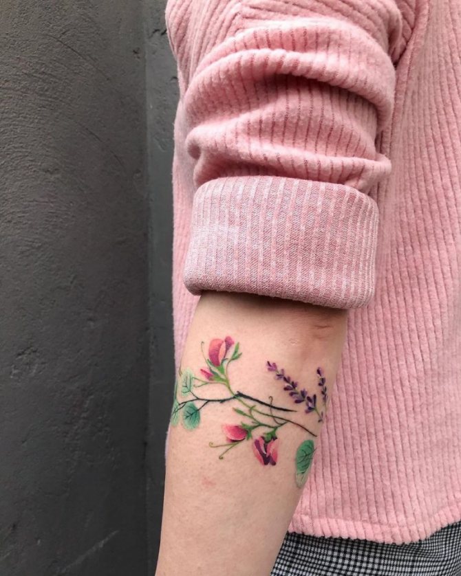 náčrtek tetovacího náramku