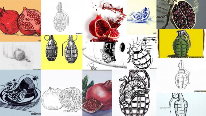 disegni tatuaggio granata