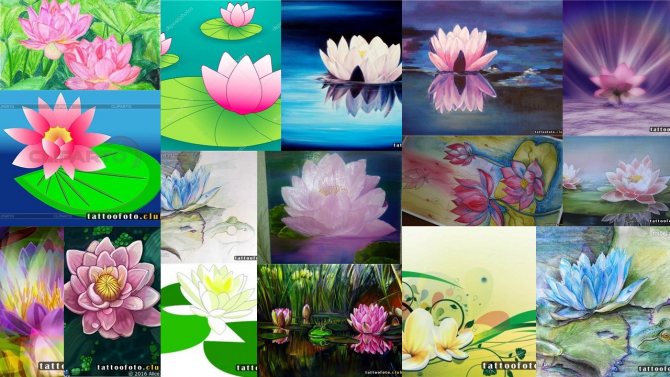 Croquis d'un tatouage de lys