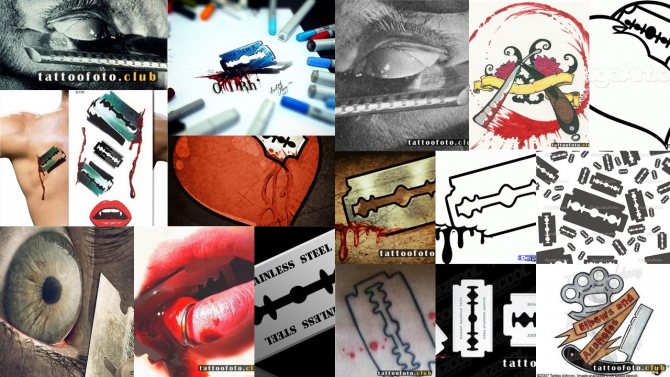 croquis lame tatouage