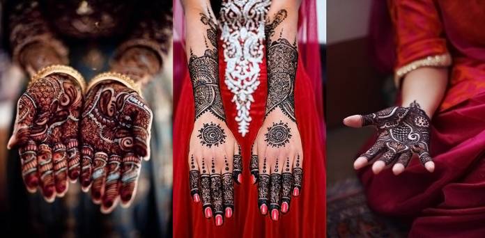 Náčrty mehendi na rukou