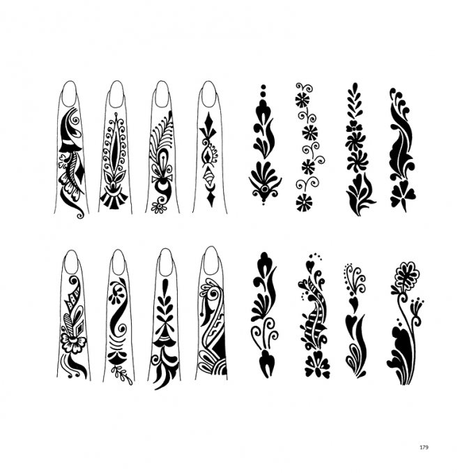 Croquis de mehendi sur les mains pour les débutants