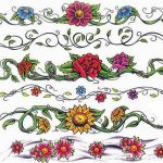 Diseños de tatuajes para chicas en el brazo. Pequeñas inscripciones, flores, geométricas, pulsera