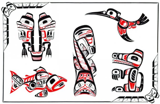 Croquis de tatouage sur fond blanc pour hommes, femmes et filles