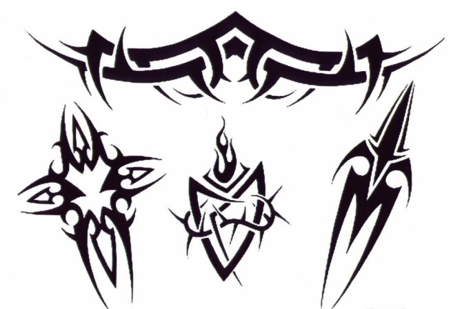 脚のタトゥーのためのスケッチ(パターン形式