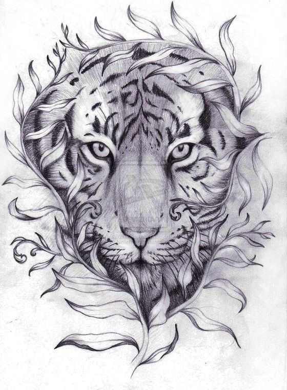 Este boceto se convertirá en un bonito tatuaje para el cuello