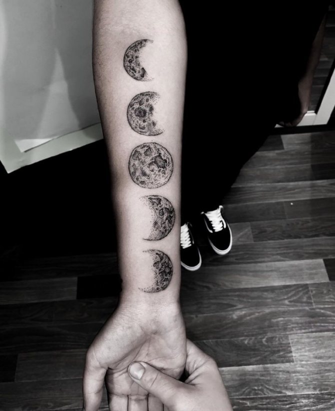 tetování fáze měsíce