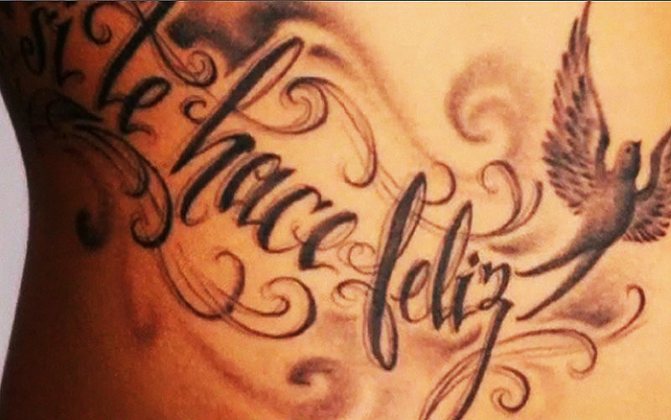 Hispaania ütlemisi tõlgitud armastuse, elu, suhete, ilu tähendus tätoveeringud