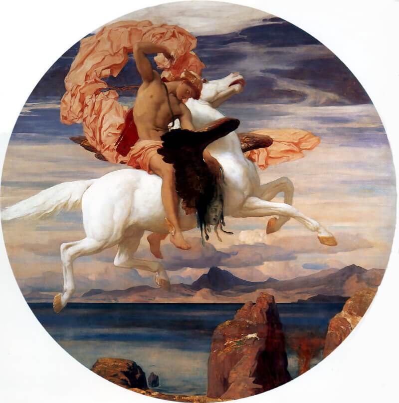 Frederick Leighton - Persée sur Pégase se précipite au secours d'Andromède