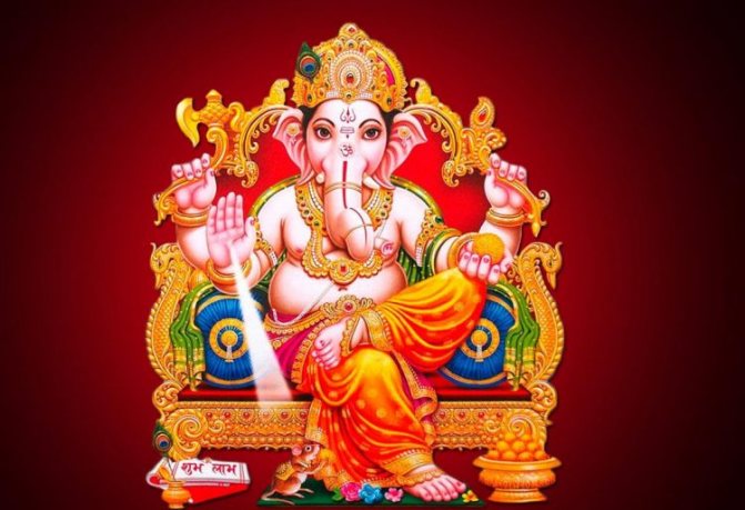 Ganesha in the chair