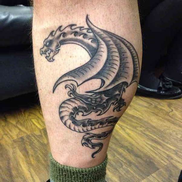 Námořníkova holeň. Obrázek draka