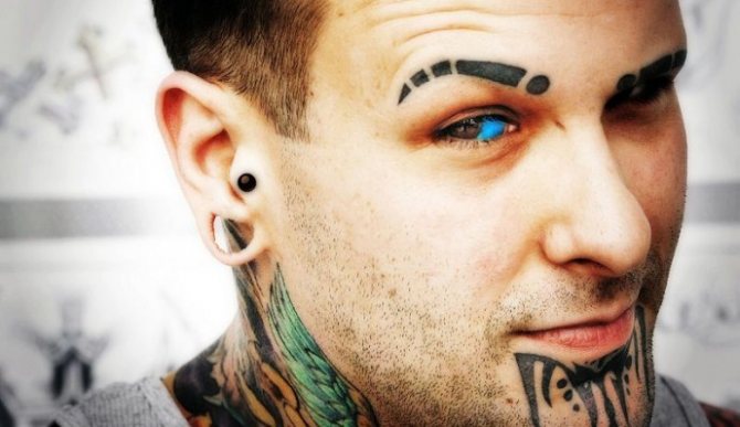 Blue color of eyeball