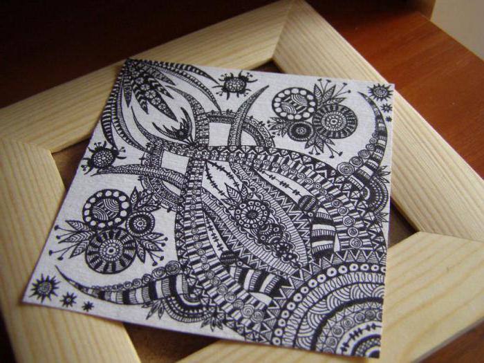 motifs de dessin au stylo gel